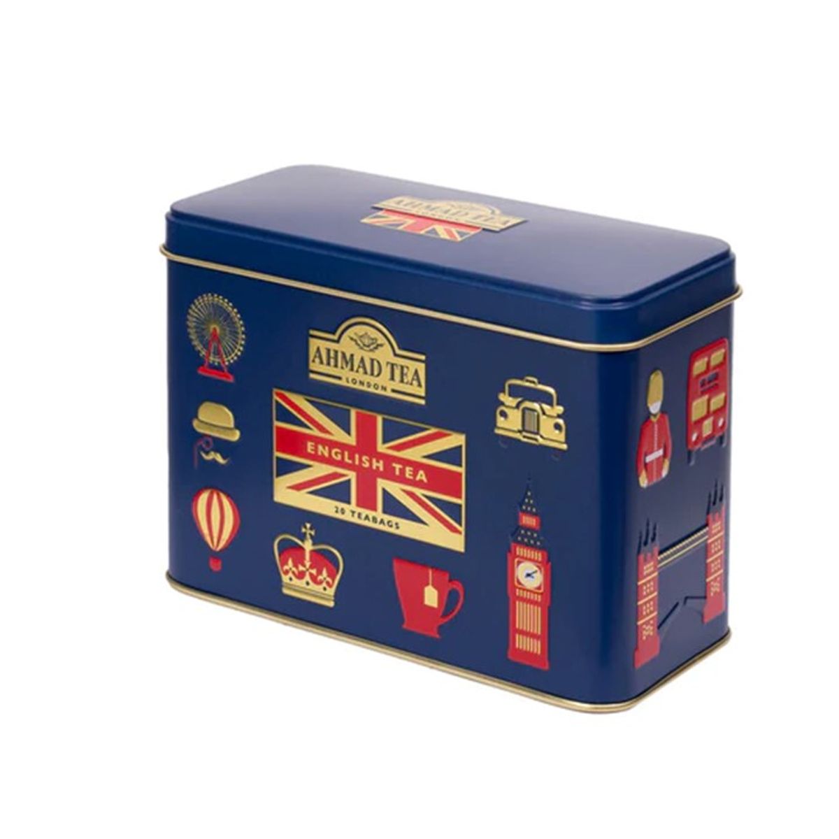 AHMAD TEA - English tea Blue 20s Ahmad Tea Regalo Caja Metal Clasica