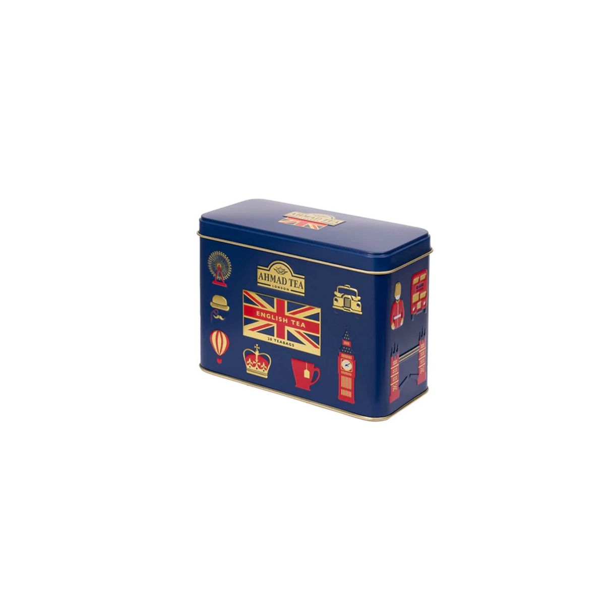 AHMAD TEA - English tea Blue 20s Ahmad Tea Regalo Caja Metal Clasica