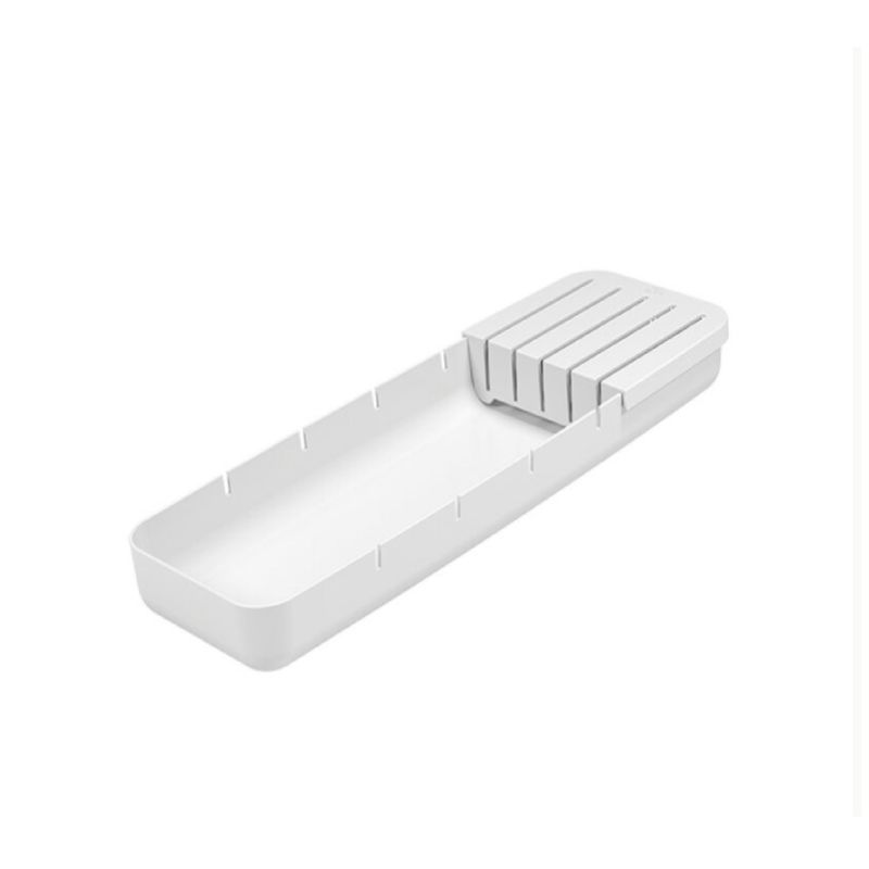 BRINOX - Organizador de Cuchillos Plástico Coza Blanco
