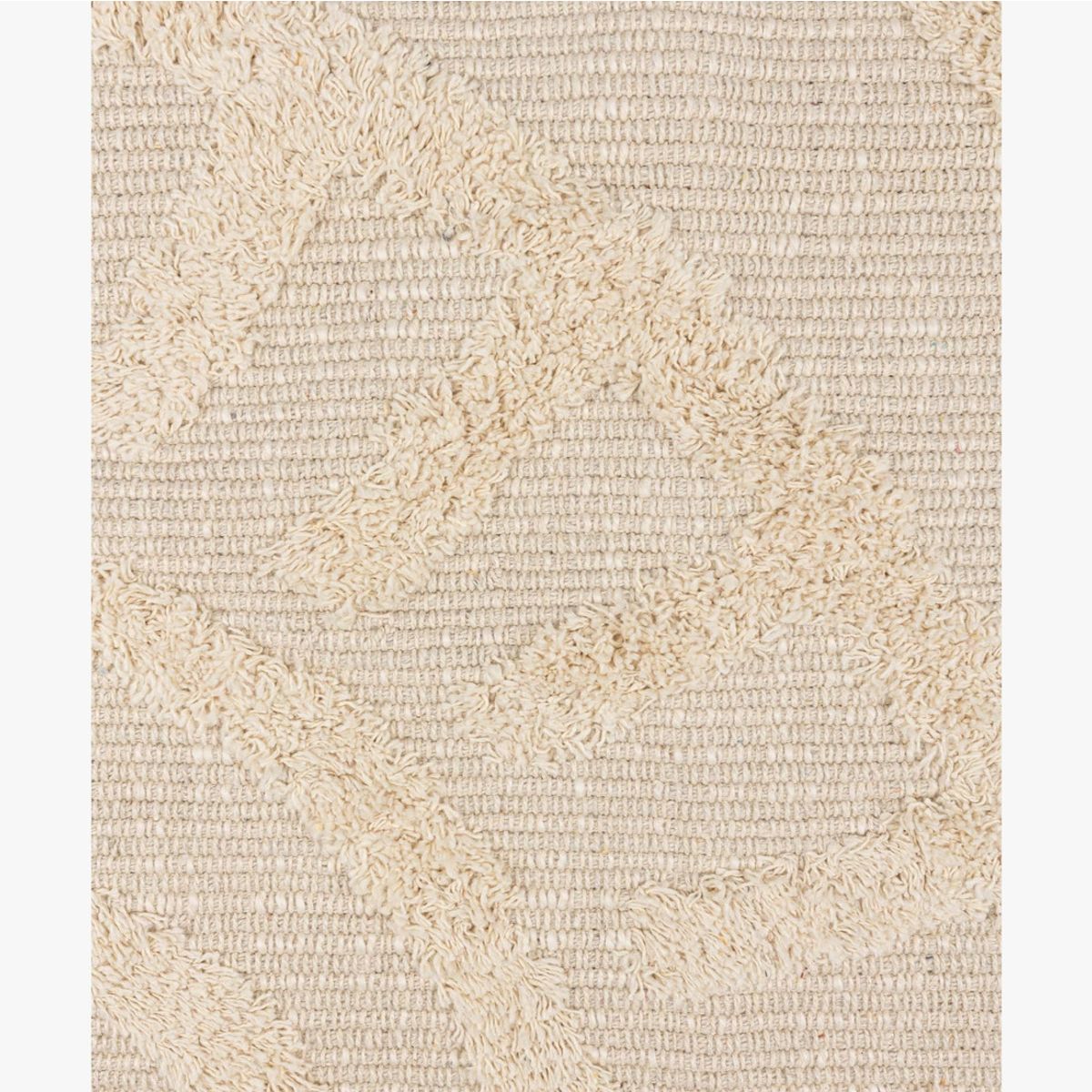 LOUNGE - Funda de Cojín Boho Algodón Borlas 45 X 45 Cm Beige LOUNGE