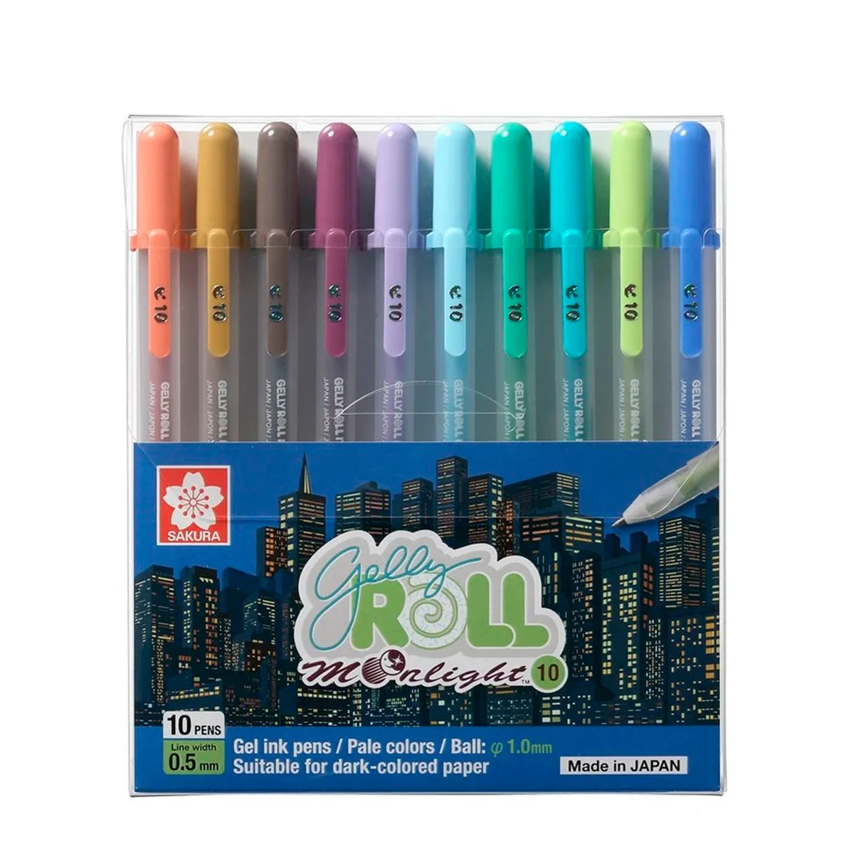 SAKURA - Lapiz Gel Gelly Roll Sakura Moonlight 10 Col Earth