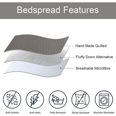 Imagen 2 del producto CUBRECAMA POMPON QUILT DE VERANO NEGRO 1.5 PLAZA TF