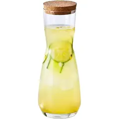 LIBBEY - Jarra De Vidrio Decantador Vino Tapa Corcho 700ml