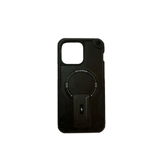 JOIGO - Carcasa Tipo Armor Magsafe Para iPhone 15 Negro.