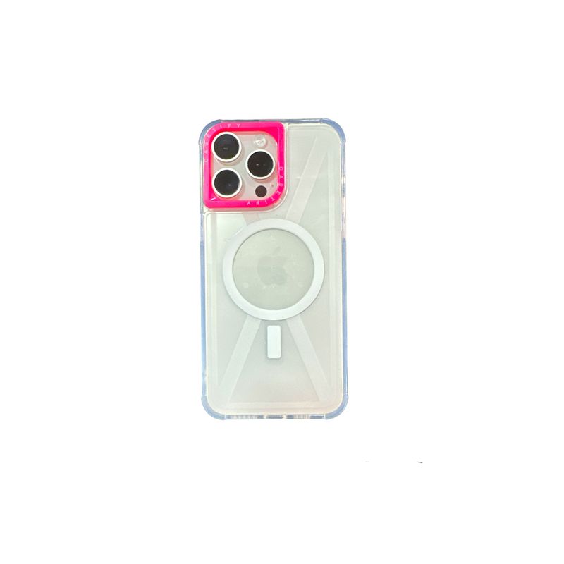 JOIGO - Carcasa Tipo Magsafe Casefity Para iPhone 11 Borde Fucsia