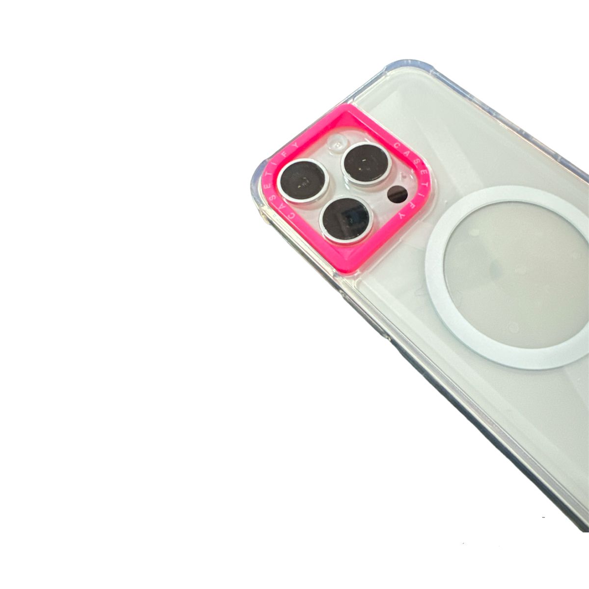 JOIGO - Carcasa Tipo Magsafe Casefity Para iPhone 11 Borde Fucsia