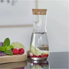 LIBBEY - Jarra De Vidrio Decantador Vino Tapa Corcho 300ml