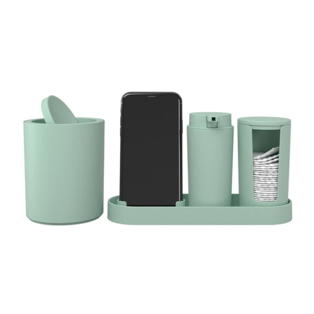 BRINOX - Set Organizador de Baño Coza Verde