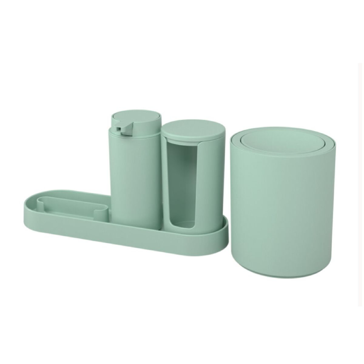 BRINOX - Set Organizador de Baño Coza Verde