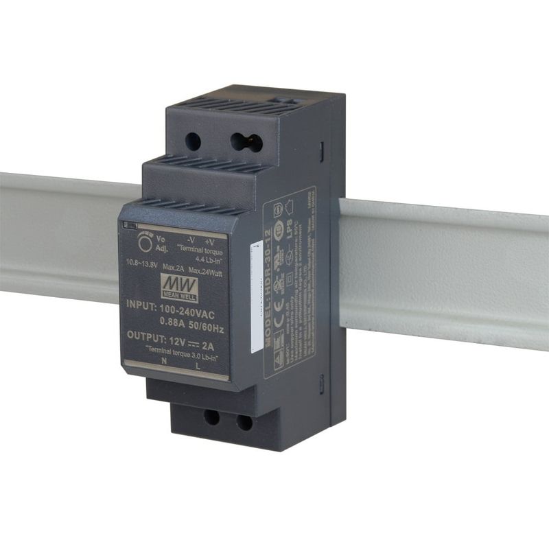 MCI - Fuente de Poder 12V 2A 30W - Mean Well HDR-30-12