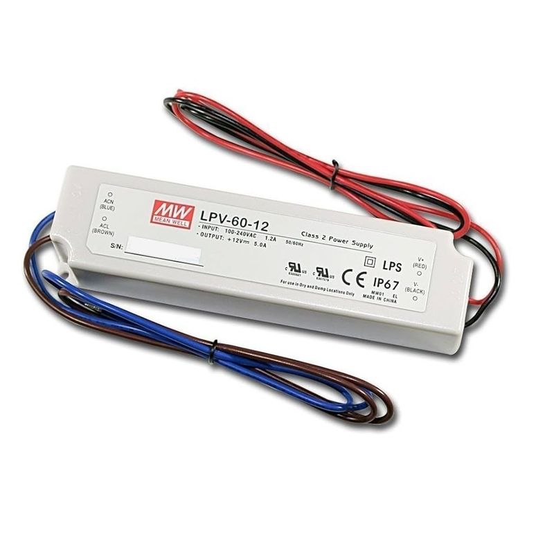 MCI - Driver LED 60W 12V - Mean Well LPV-60-12
