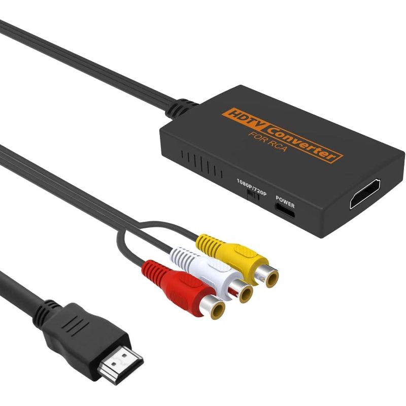 GENERICO - Convertidor RCA a HDMI para SNESN64DVDWIIXBOX