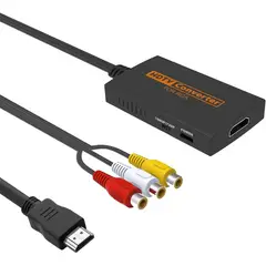 GENERICO - Convertidor RCA a HDMI para SNESN64DVDWIIXBOX
