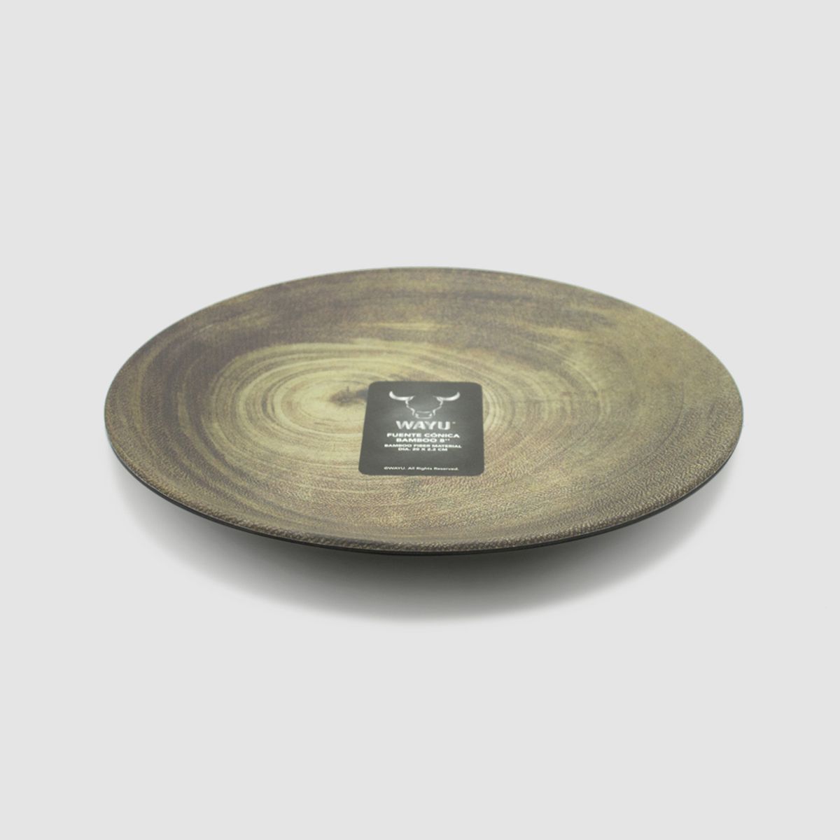 WAYU - Plato Wayu Bamboo Mediano 8''
