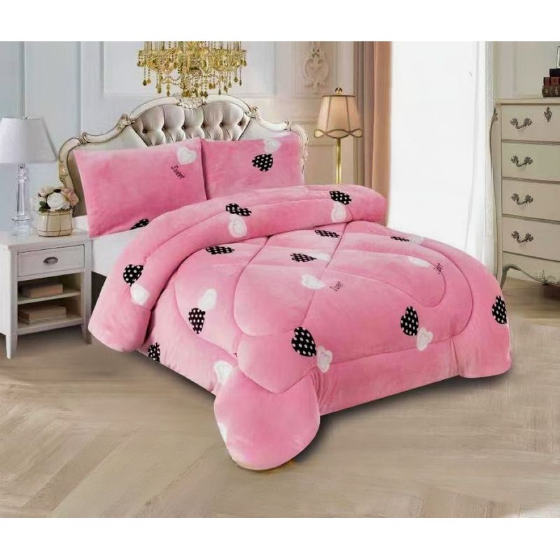 GENERICO - COBERTOR CUBRECAMA PLUMÓN PLUSH CHIPORRO INVIERNO 2.0 PLAZAS