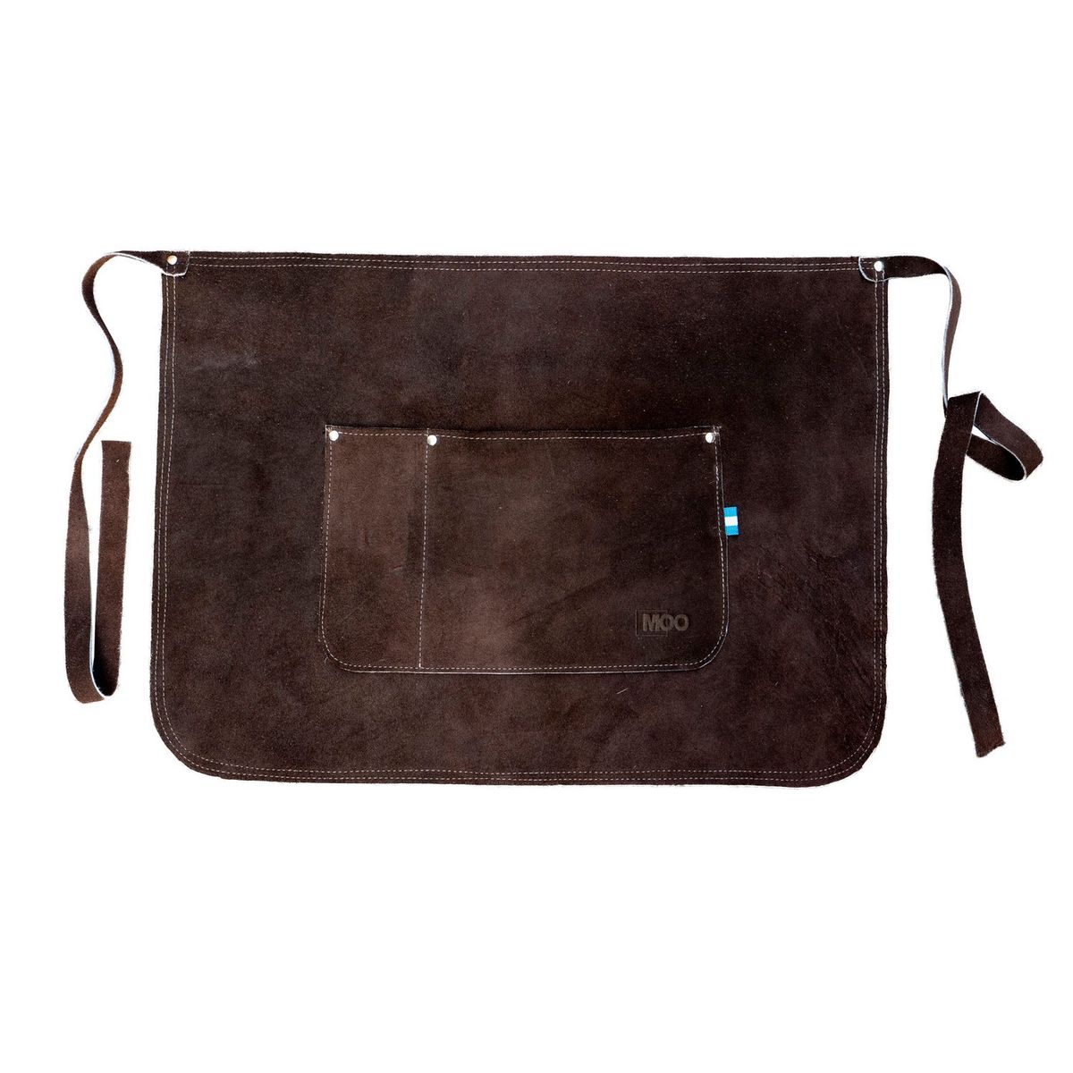 MOO HOGAR - Mandil - Delantal Cuero Gamuzado 40 x 55 cm