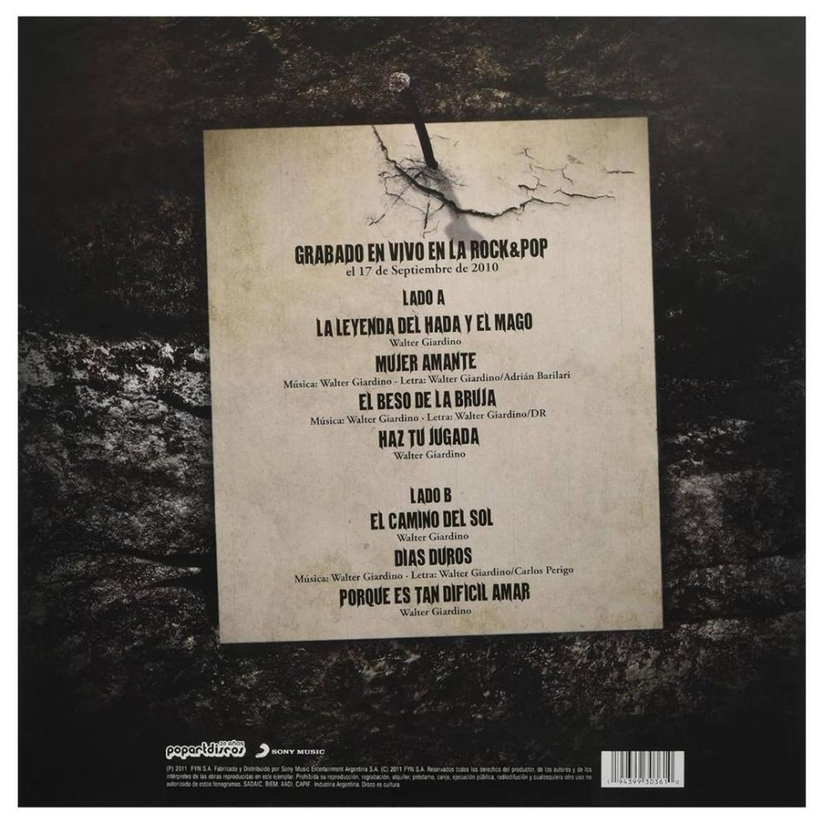 HITWAY MUSIC - RATA BLANCA - MAGOS ESPADAS Y ROSAS EN VIVO 20TH - VINILO