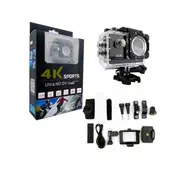 GENERICO - Camara 4k Full Hd Sports Resistente Al Agua Color Neg