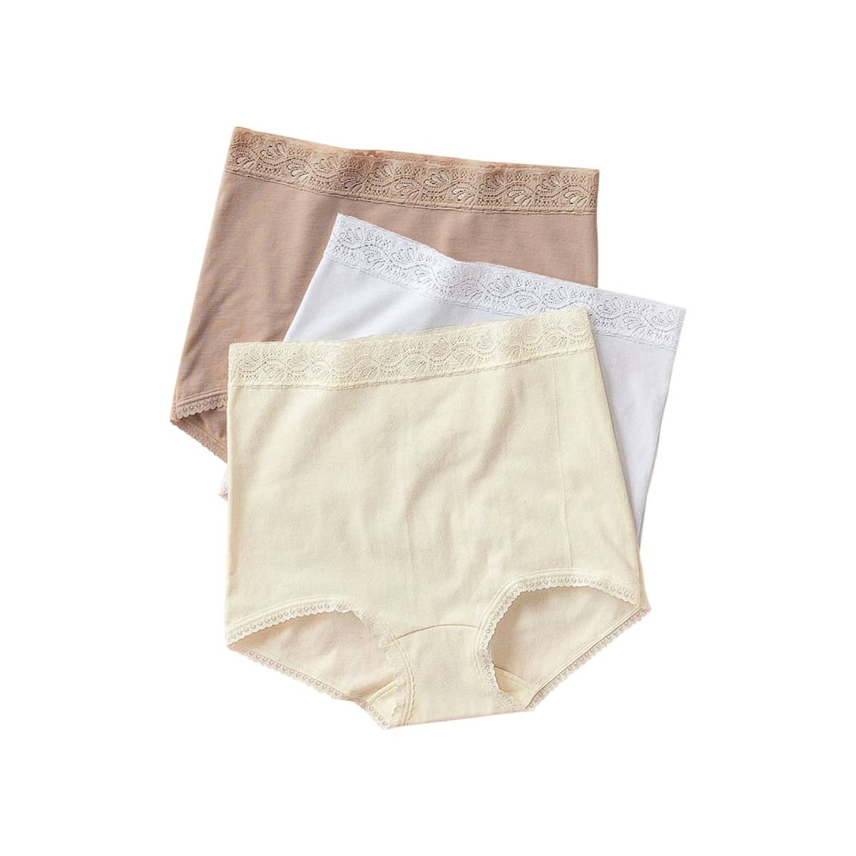 LEONISA - Pack x 3 calzones clásicos de ajuste y cubrimiento total 207X3 Multicolor