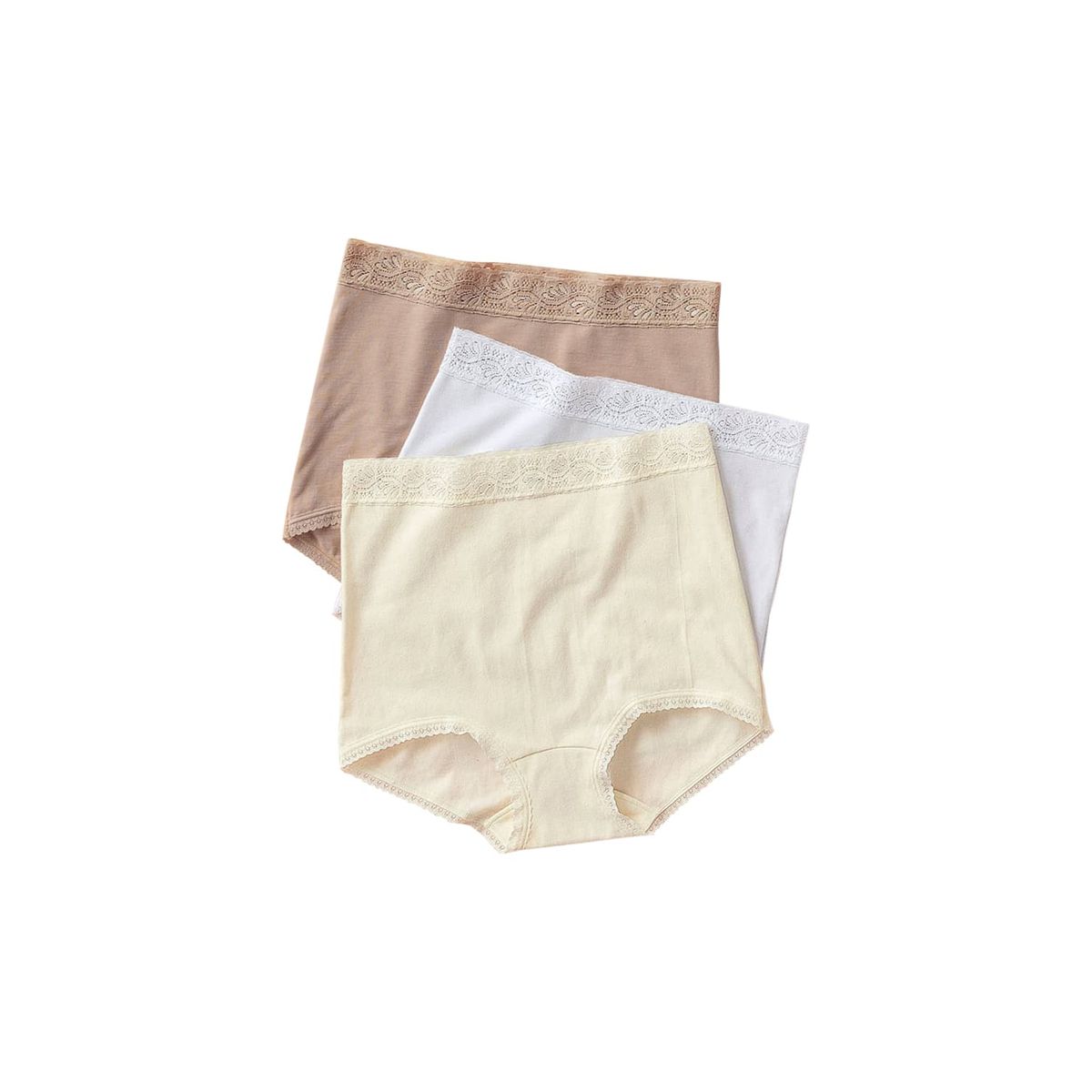 LEONISA - Pack x 3 calzones clásicos de ajuste y cubrimiento total 207X3 Multicolor