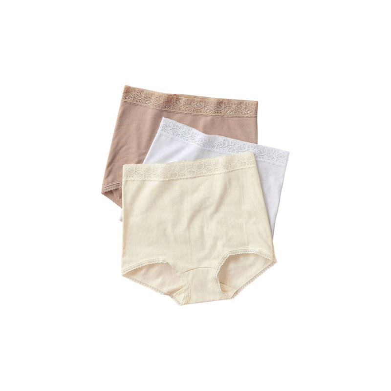 LEONISA - Pack x 3 calzones clásicos de ajuste y cubrimiento total 207X3 Multicolor