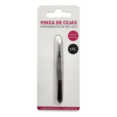 GENERICO - Pinza Depilación Cejas Facial Acero Inoxidable Punta Normal