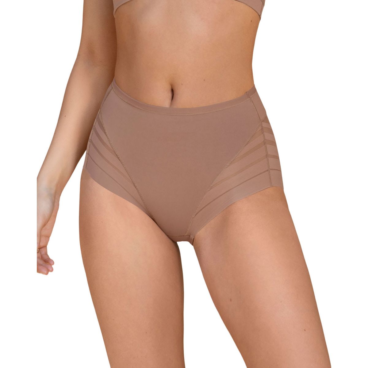 LEONISA - Leonisa Calzón faja de control suave tiro alto 012903 Café