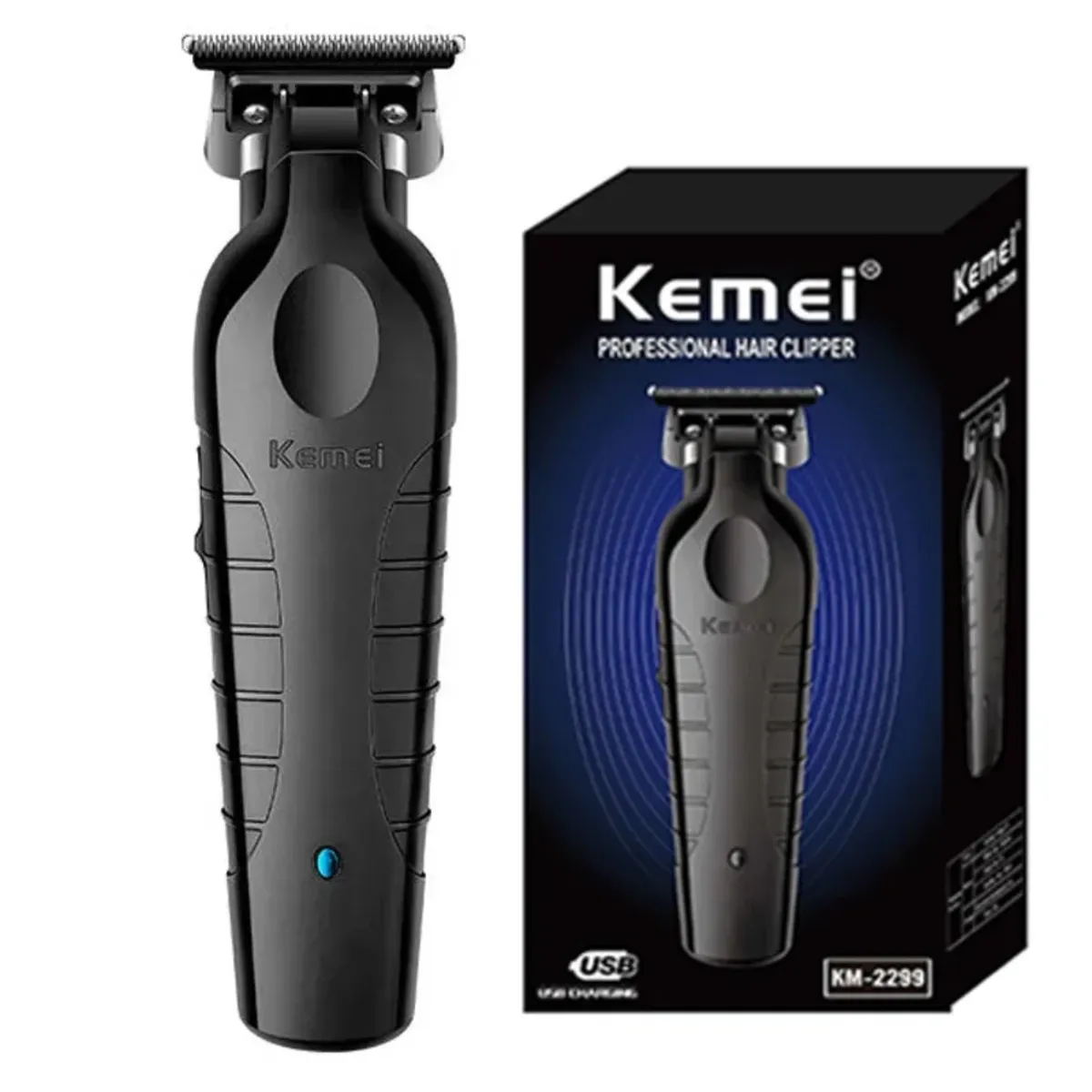 KEMEI - Cortadora De Pelo Patillera Trimmer Kemei KM 2299 Barber