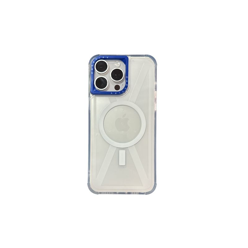 JOIGO - Carcasa Tipo Magsafe Casefity Para iPhone 11 Borde Azul