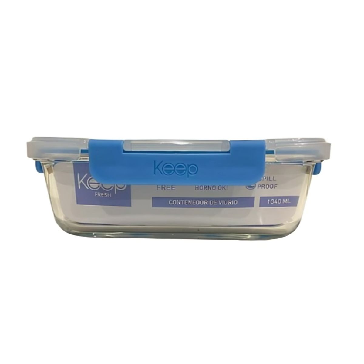 KEEP - HERMETICO RECTANGULAR 1040ML GLASS KEEP AZUL