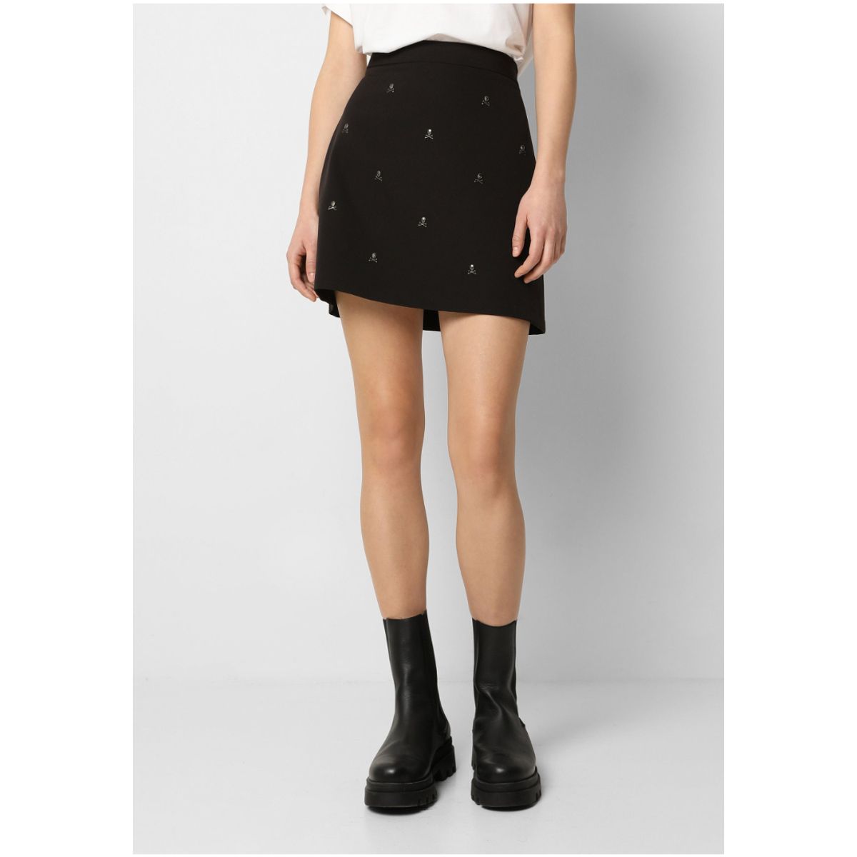 SCALPERS - Falda Mini Calaveras Black