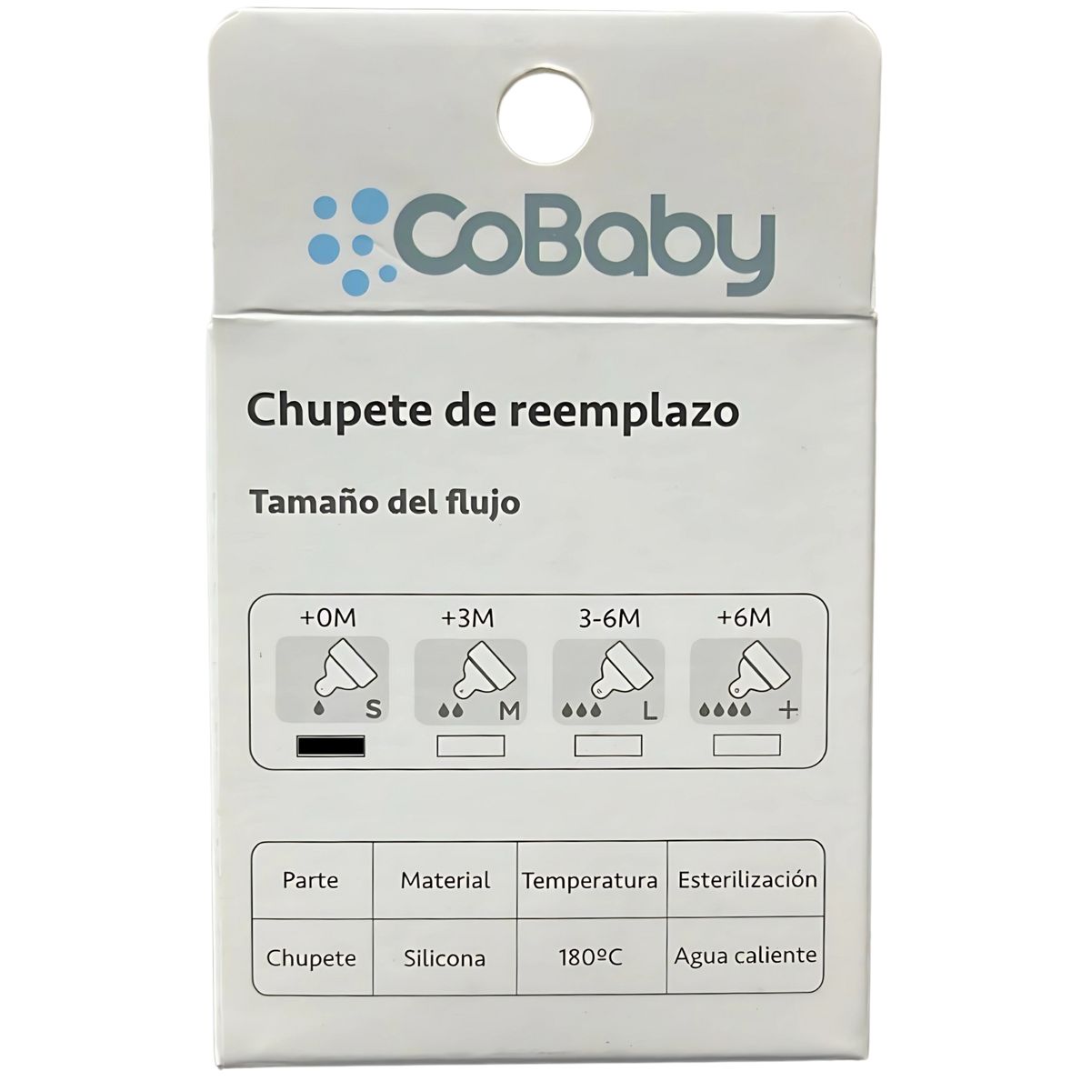 COBABY - PACK 2 CHUPETE REPUESTO COBABY FLUJO LENTO S