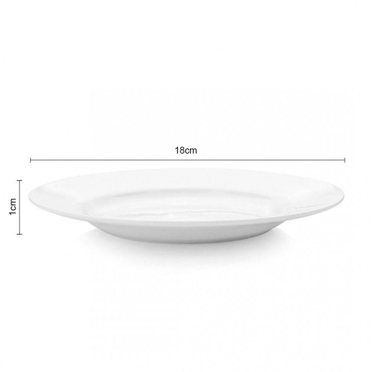 TOWER CERAMICS - SET DE 6 PLATOS 18 CM BORDE GRUESO LINEA TOWER TOWER CERAMICS