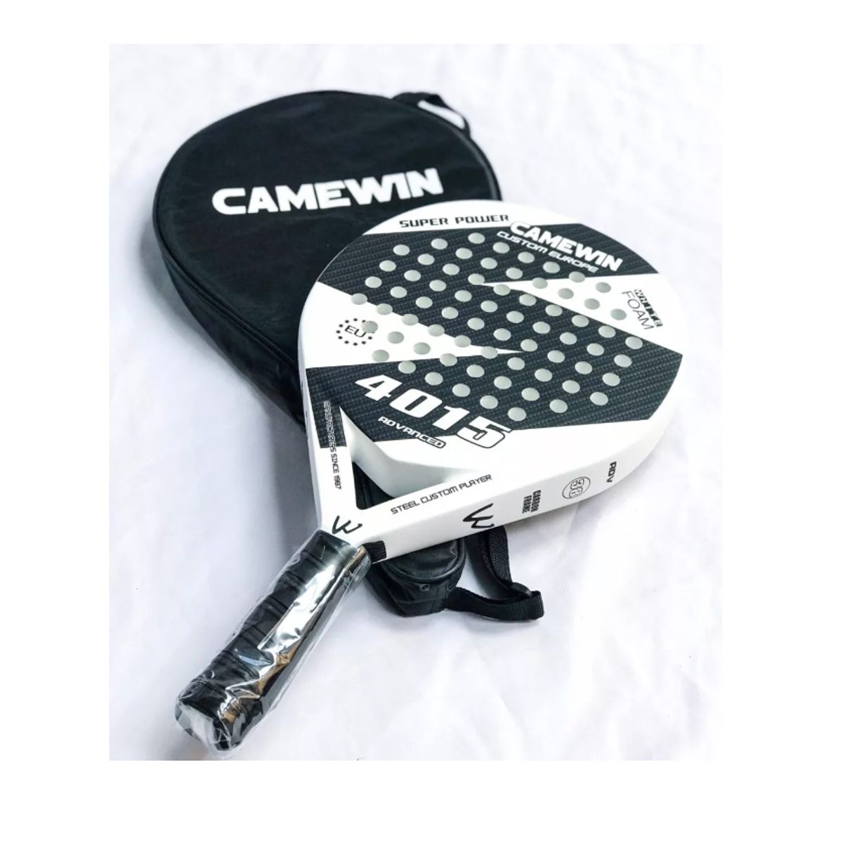 GENERICO - Paleta Padel Carbon 38mm Con Bolso