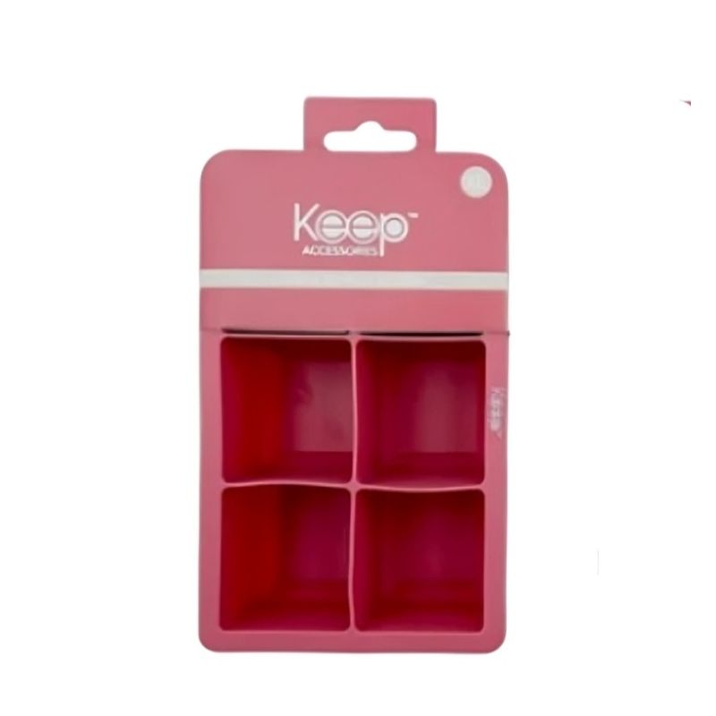 OEM - CUBETA DE HIELO SILICONA KEEP ROJO
