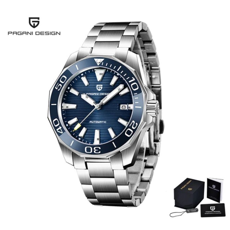 PAGANI - Reloj Hombre PAGANI AQUARACER BLUE Automático Cristal de Zafiro