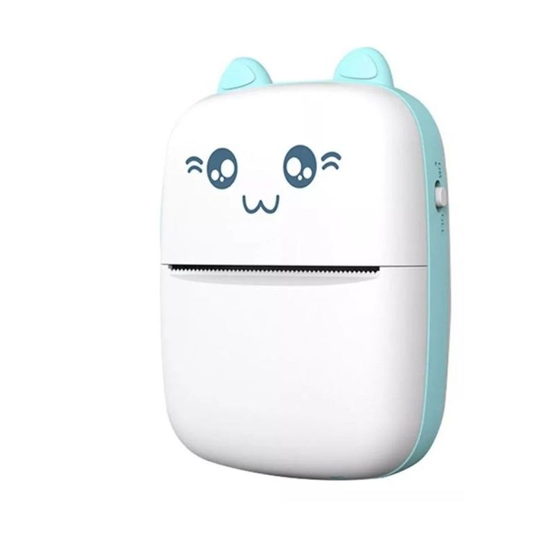 GENERICO - Mini Impresora Térmica Portátil Bluetooth Gatito