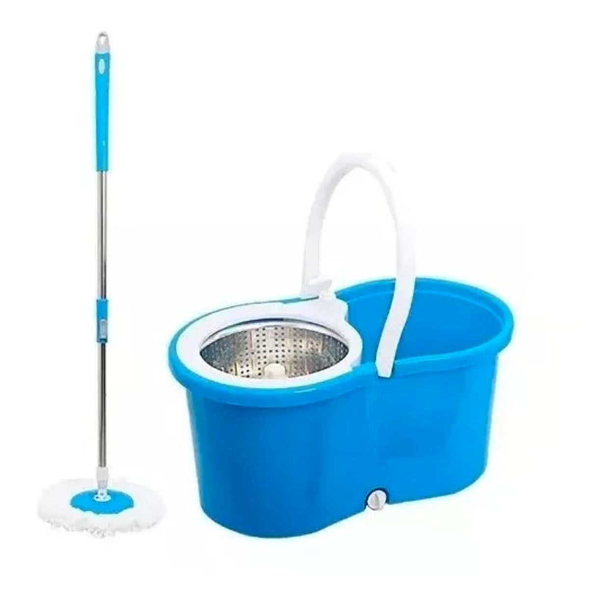 UNIVERSAL - Mopa Trapeador Giratoria 360° Balde Canasto Y Dos Repuestos