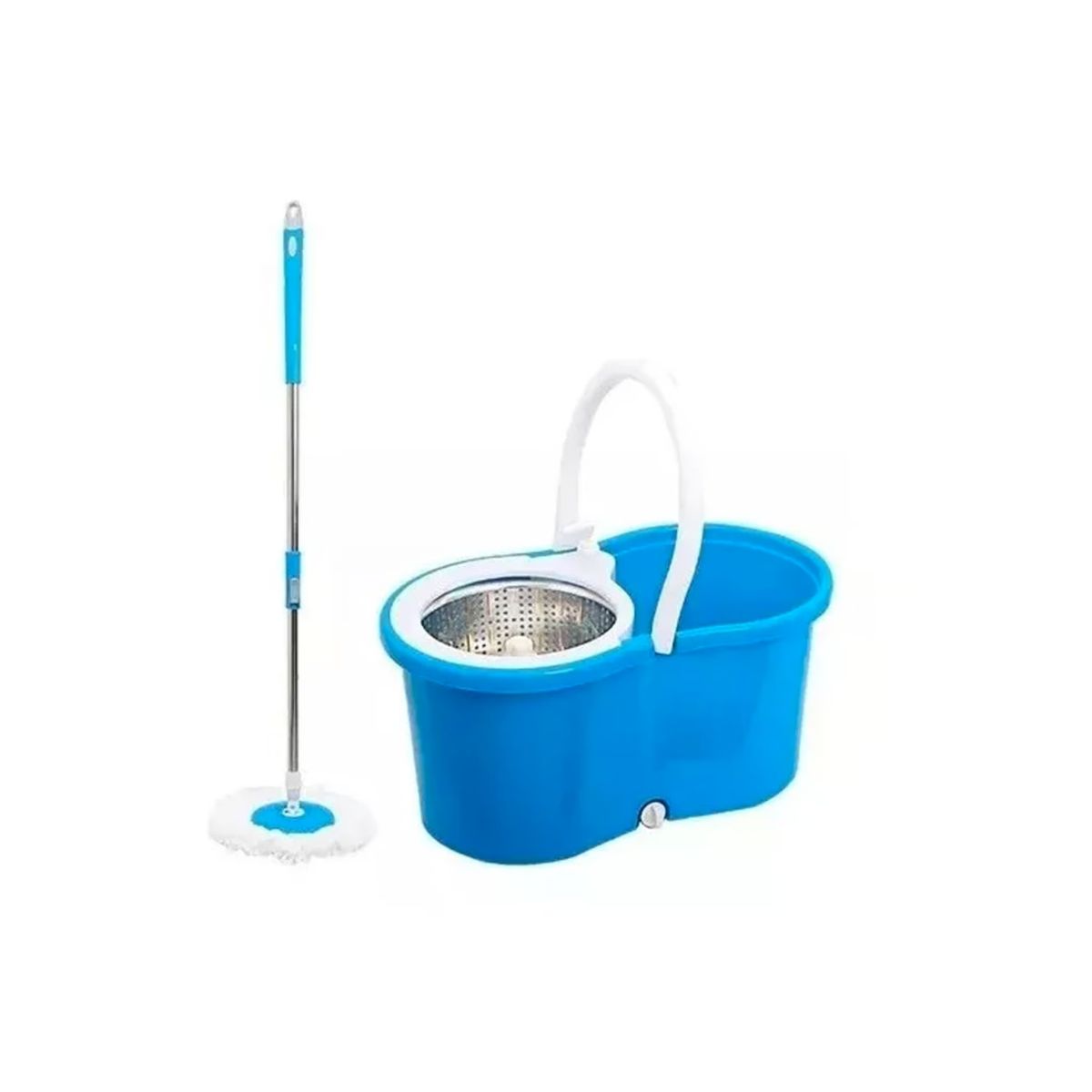 UNIVERSAL - Mopa Trapeador Giratoria 360° Balde Canasto Y Dos Repuestos