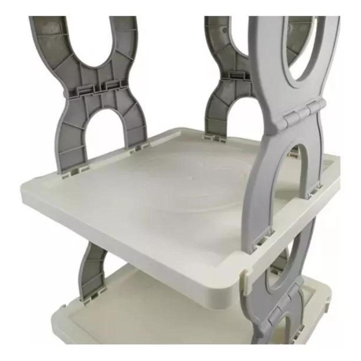 GENERICO - Zapatero Armable De Aluminio 4 Pisos Pequeño 56cmx26cm