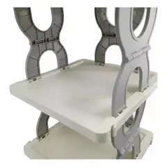 GENERICO - Zapatero Armable De Aluminio 4 Pisos Pequeño 56cmx26cm.