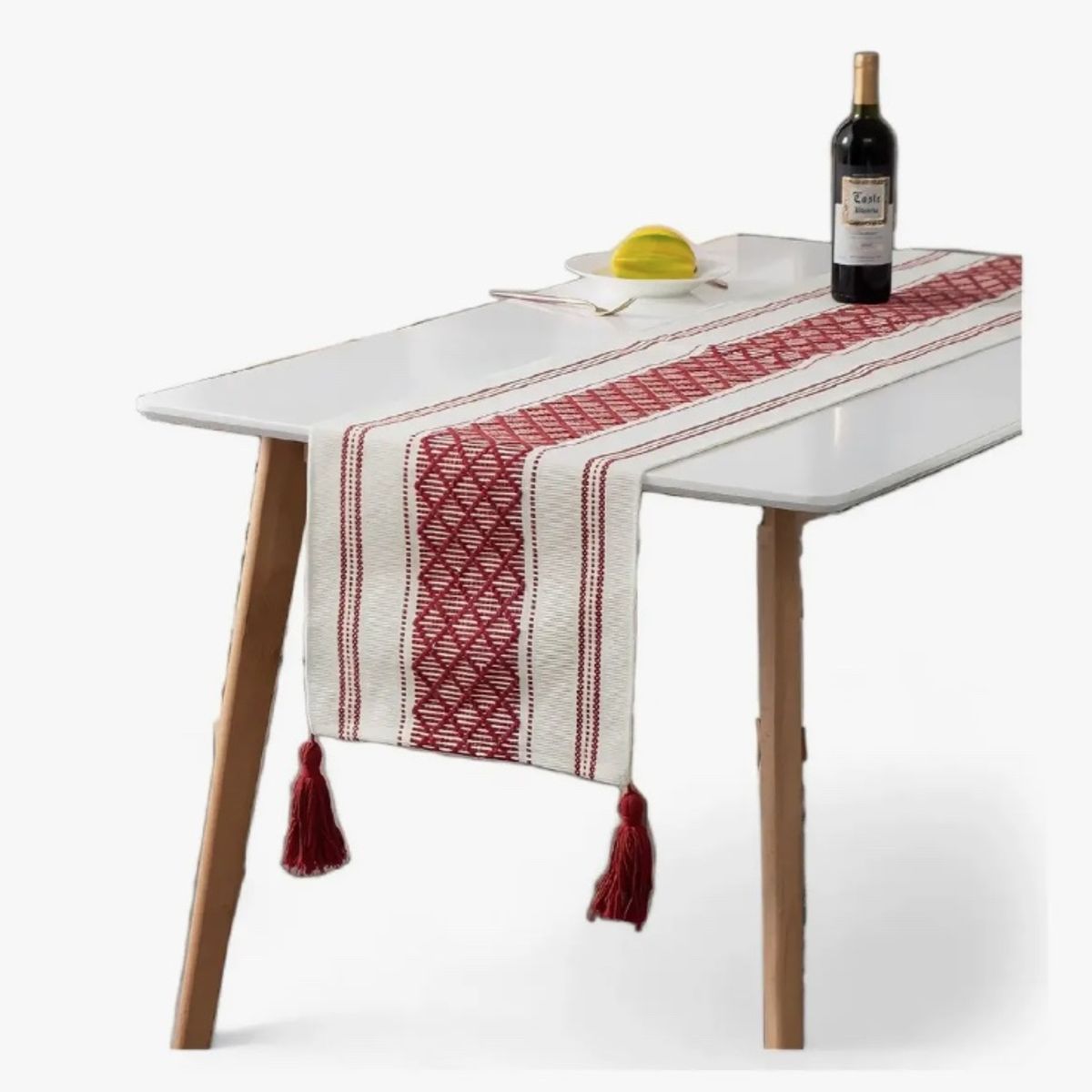 GENERICO - Camino De Mesa Medida 37x180cm Tejido Bordado Poliester