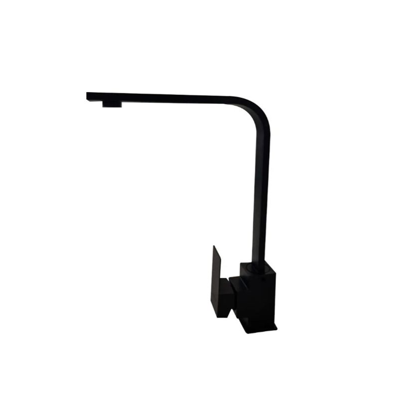 MODERN SPACE - Llave Para Lavaplatos Estilo Plana Negra Monomando