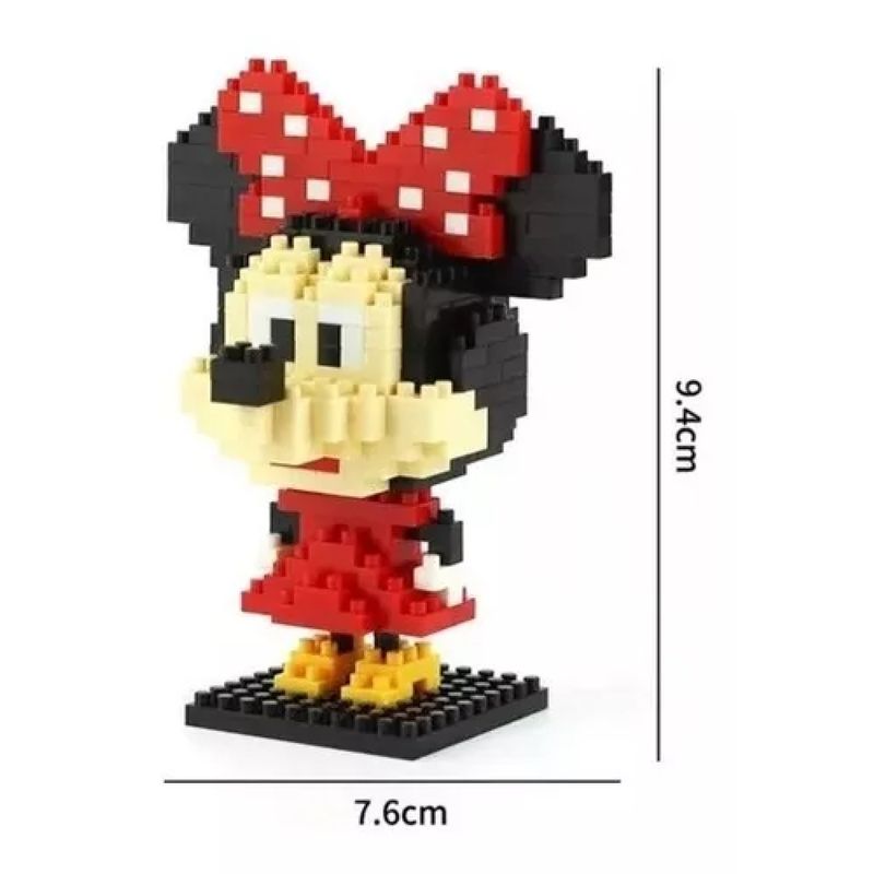 TEEMY - Mini Bloques Minnie Mouse Figura 3d Armable