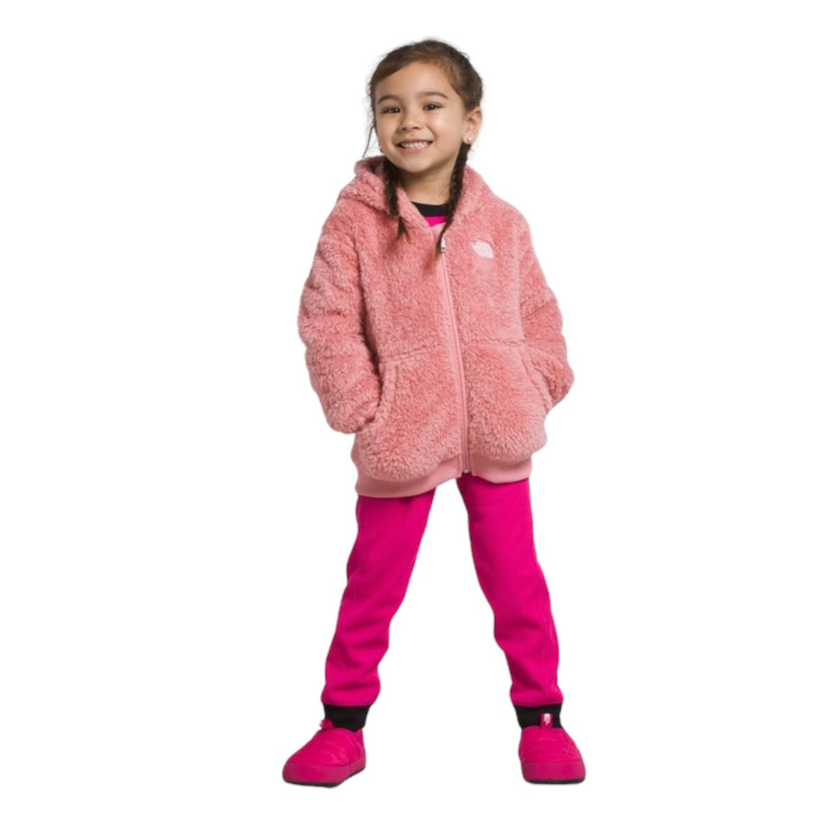 THE NORTH FACE - Polar Suave Oso Full-Zip Hoodie Rosa THE NORTH FACE