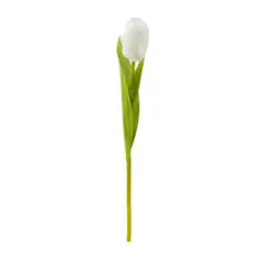 THE GREEN ELEMENT - Planta artificial Tulipan Blanco 35 Cm
