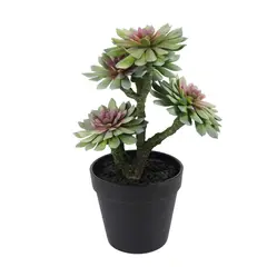 THE GREEN ELEMENT - Planta artificial Suculenta Verde 33 Cm
