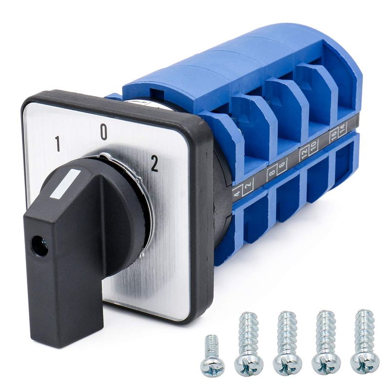 KUANGYE - Selector Pacco 3 Posiciones 125a Conmutador 4polo Tetrapolar