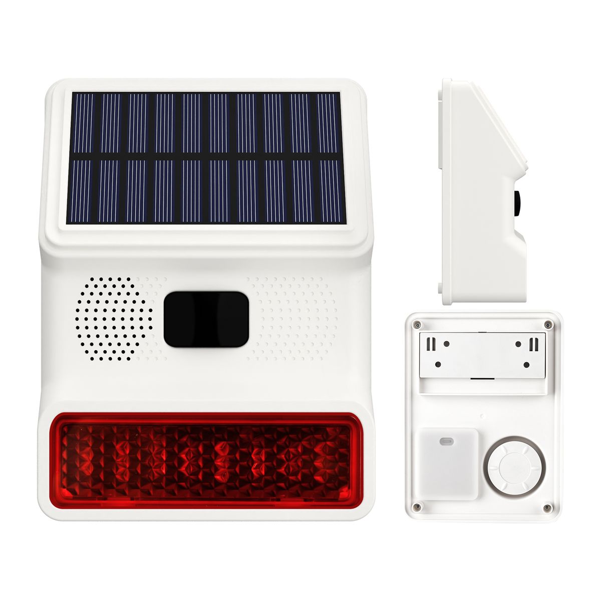 AIZO - Sirena Alarma Con Sensor De Movimiento Y Luz Solar