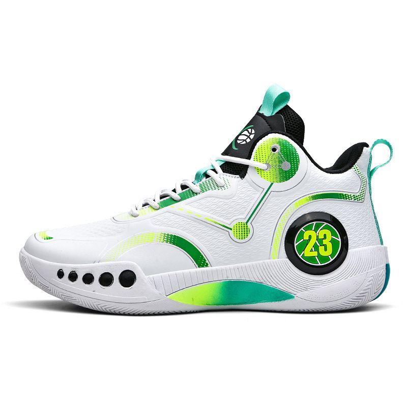 DANWEILE - Zapatillas de entrenamiento de baloncesto de caña alta - verde
